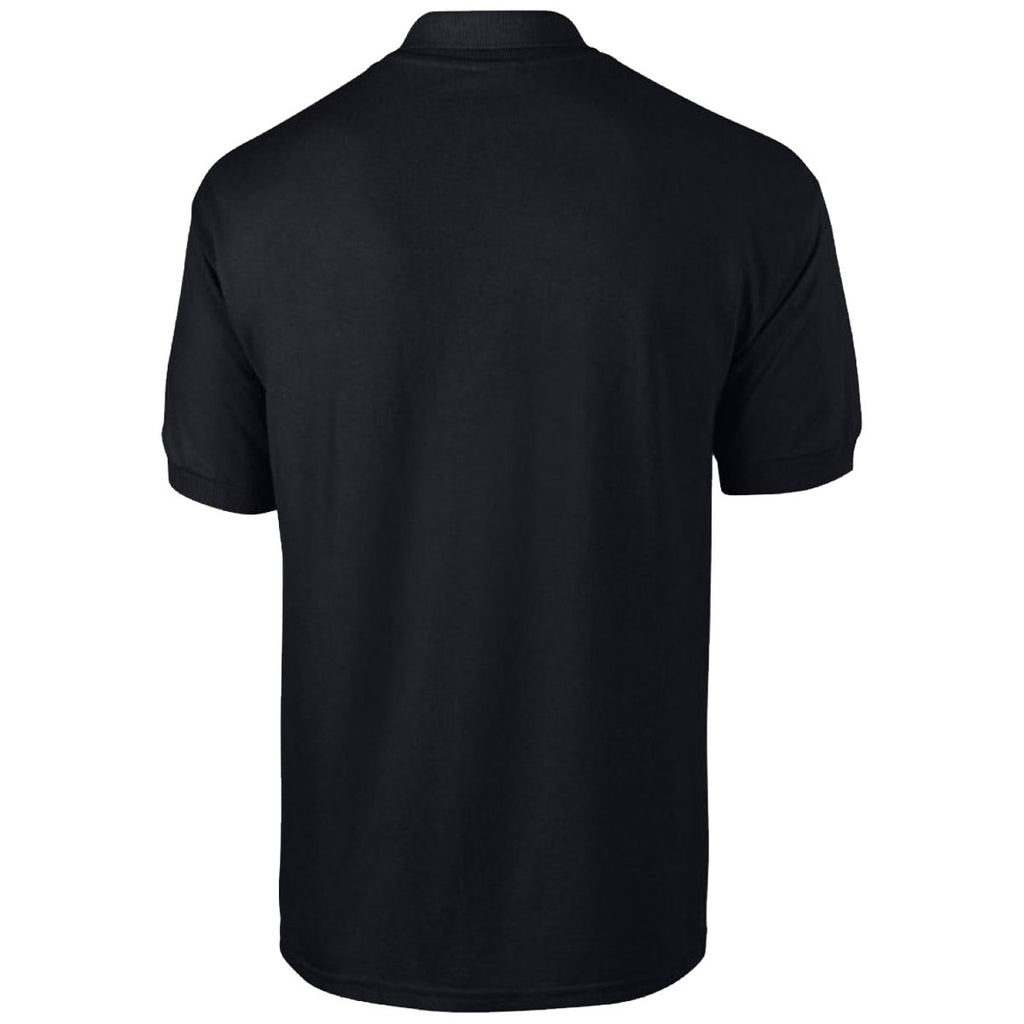 Gildan Men's Black Ultra Cotton Pique Polo Shirt