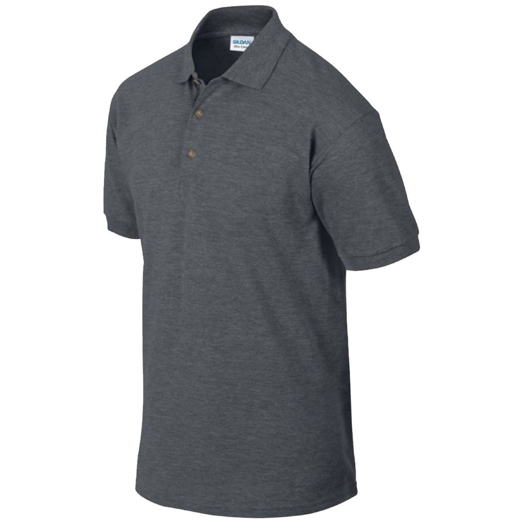 Gildan Men's Dark Heather Ultra Cotton Pique Polo Shirt