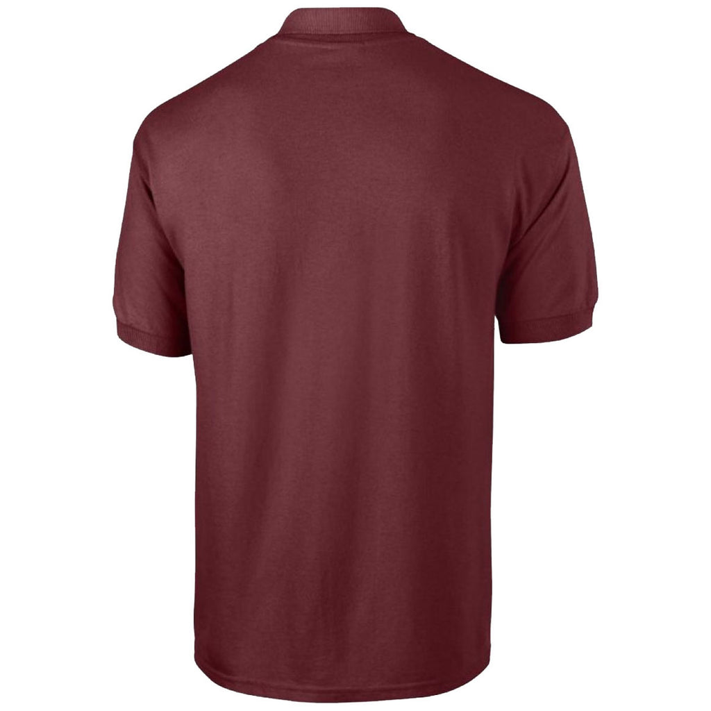 Gildan Men's Maroon Ultra Cotton Pique Polo Shirt