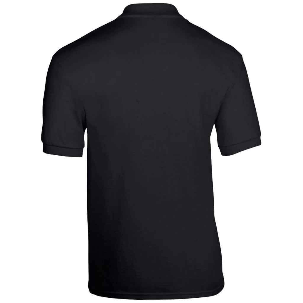 Gildan Men's Black DryBlend Jersey Polo Shirt