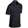 Gildan Men's Black DryBlend Jersey Polo Shirt