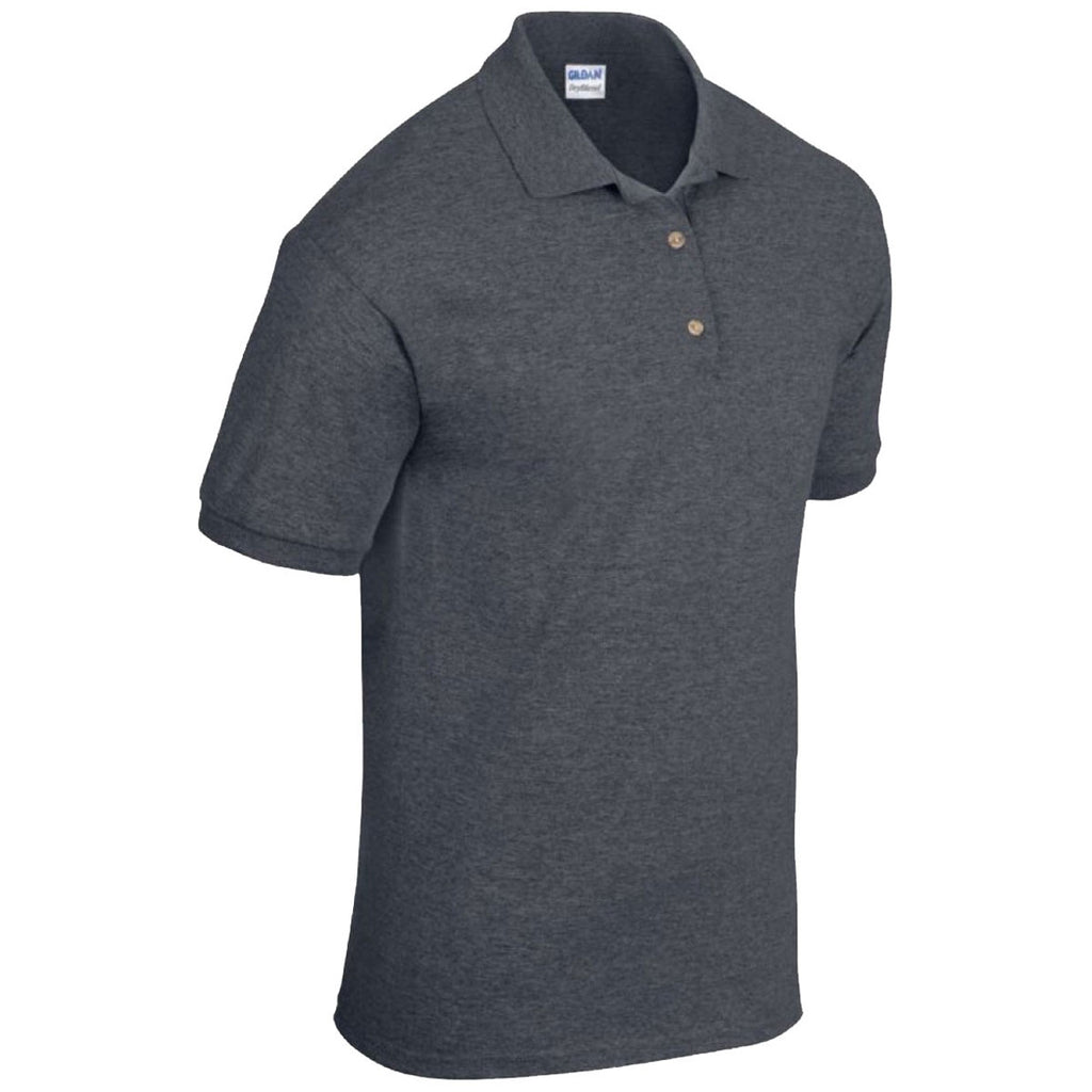 Gildan Men's Dark Heather DryBlend Jersey Polo Shirt