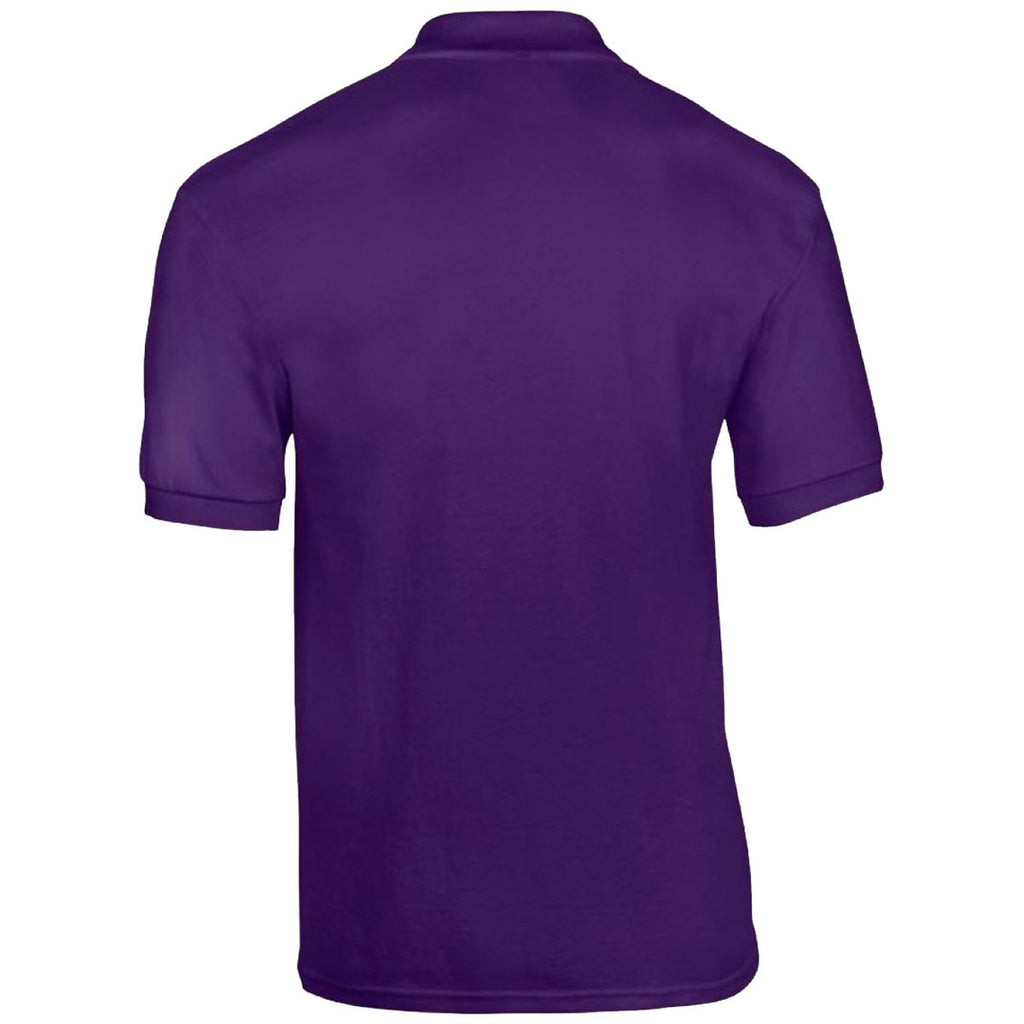 Gildan Men's Purple DryBlend Jersey Polo Shirt