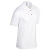 Gildan Men's White DryBlend Jersey Polo Shirt