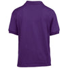 Gildan Youth Purple DryBlend Jersey Polo Shirt