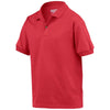 Gildan Youth Red DryBlend Jersey Polo Shirt