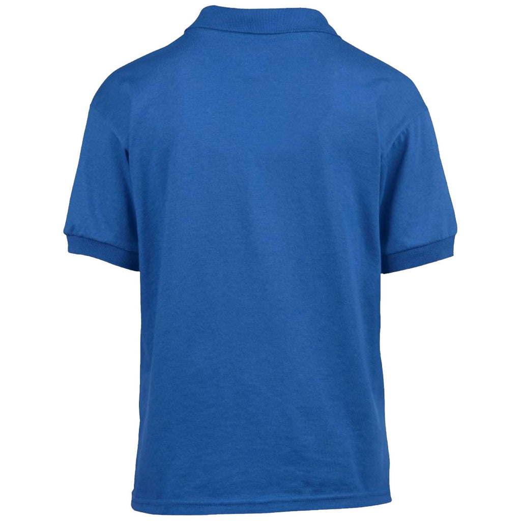 Gildan Youth Royal DryBlend Jersey Polo Shirt