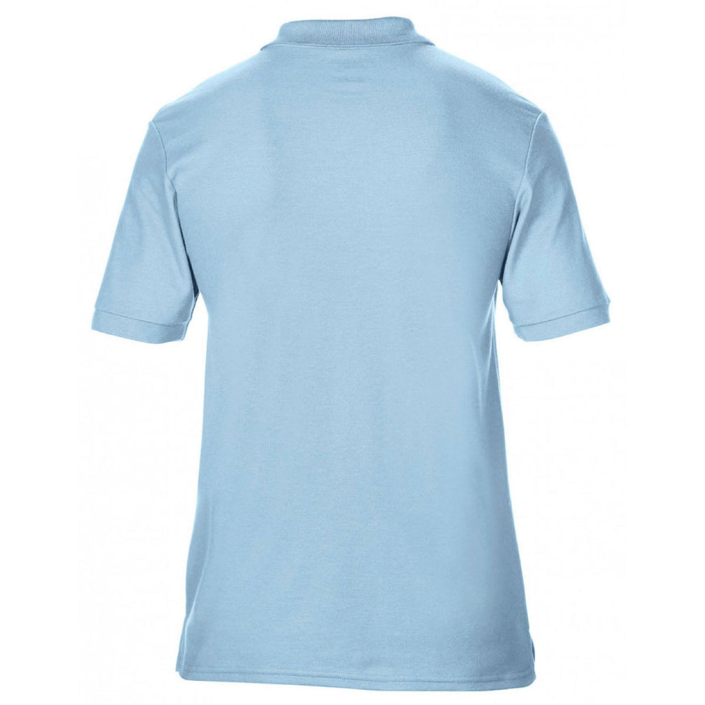 Gildan Men's Light Blue DryBlend Double Pique Polo Shirt