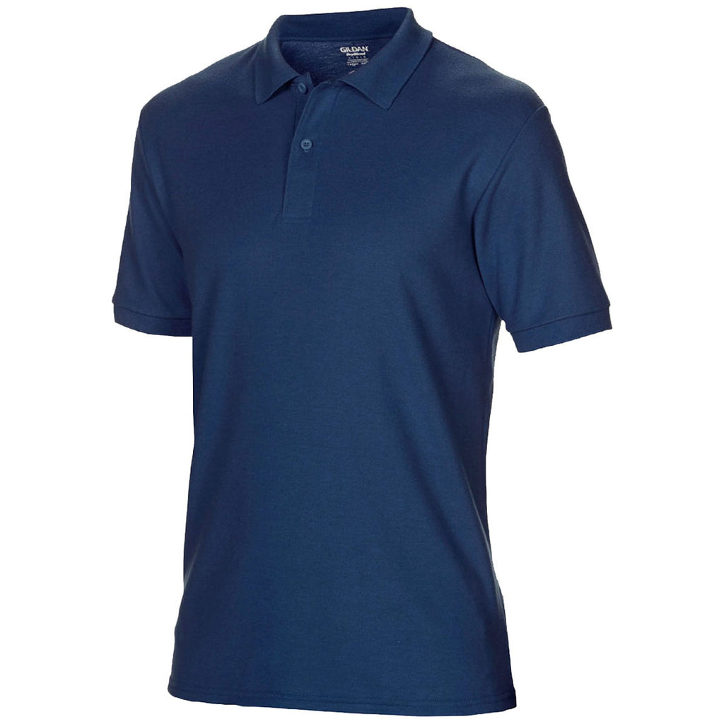 Gildan Men's Navy DryBlend Double Pique Polo Shirt