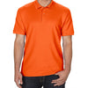 Gildan Men's Orange DryBlend Double Pique Polo Shirt