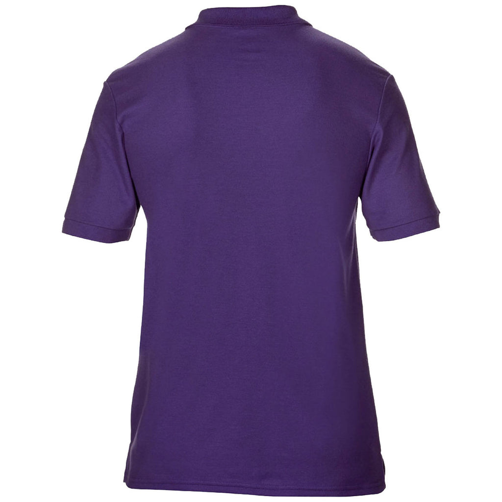 Gildan Men's Purple DryBlend Double Pique Polo Shirt
