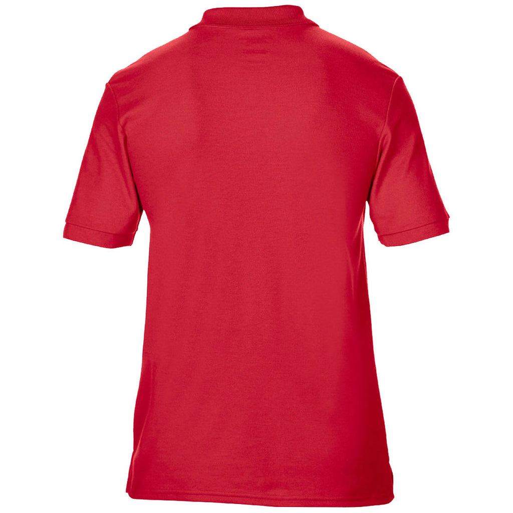 Gildan Men's Red DryBlend Double Pique Polo Shirt