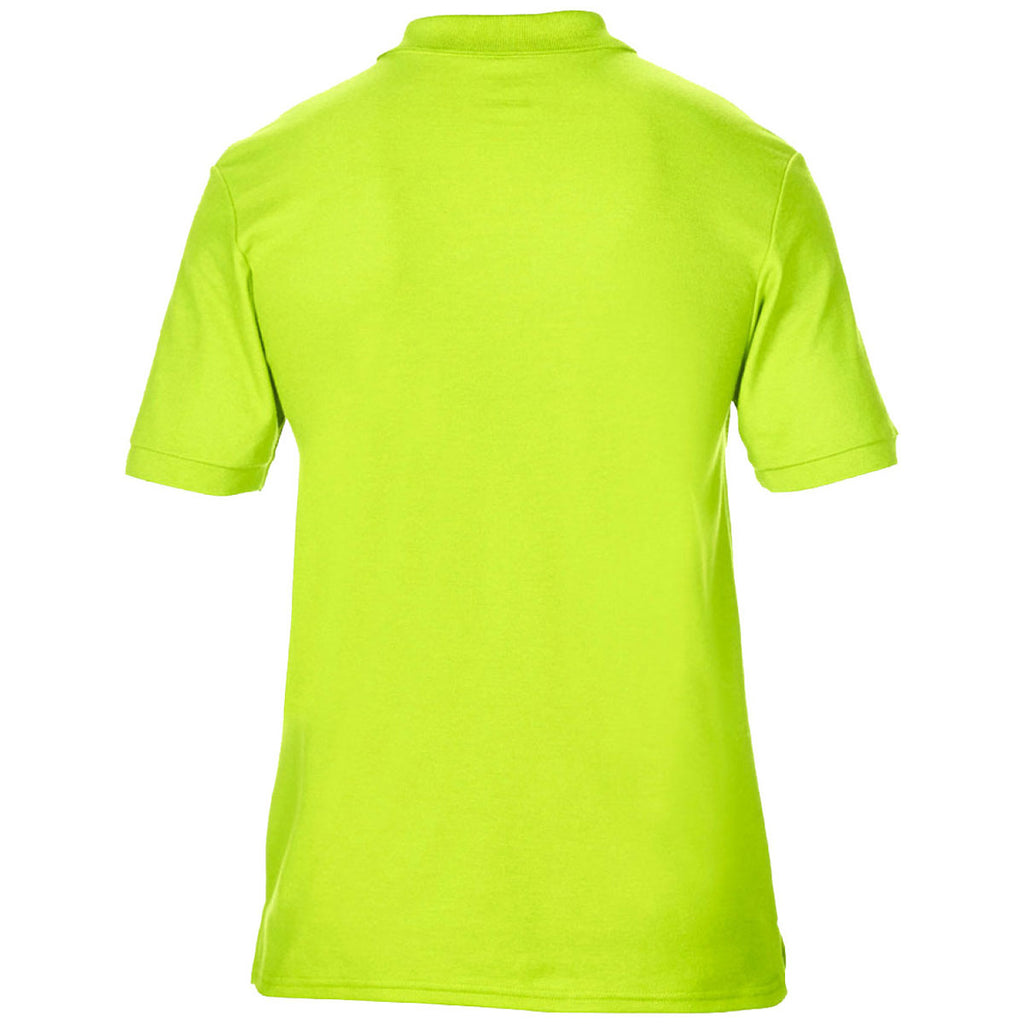 Gildan Men's Safety Green DryBlend Double Pique Polo Shirt