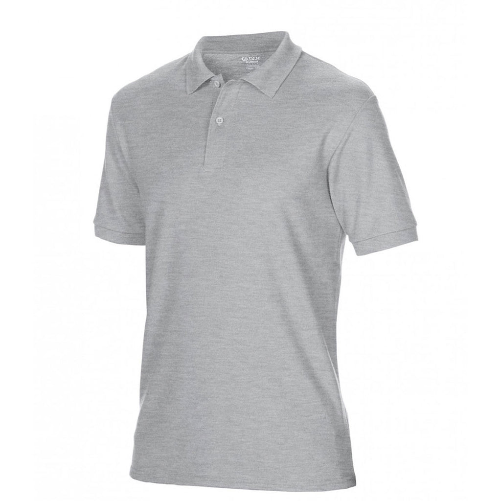 Gildan Men's Sport Grey DryBlend Double Pique Polo Shirt