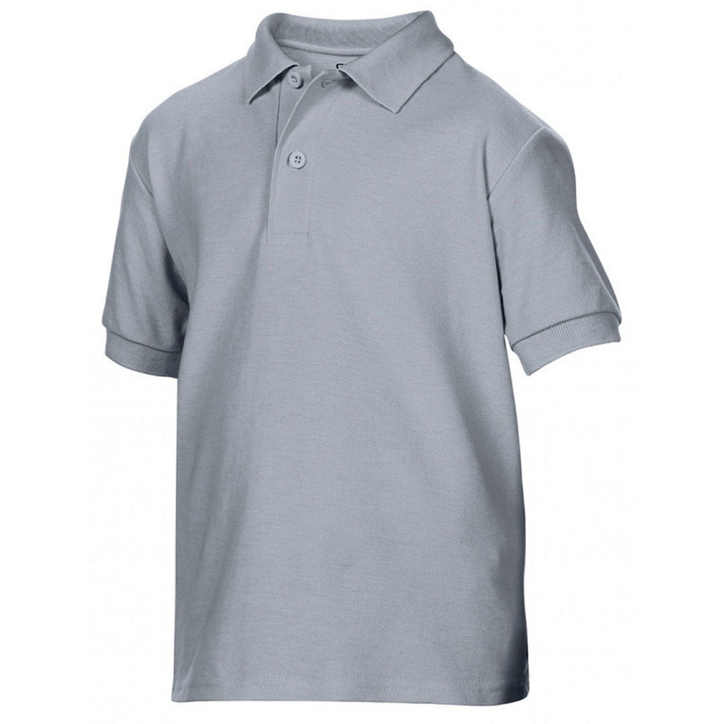 Gildan Youth Charcoal DryBlend Double Pique Polo Shirt