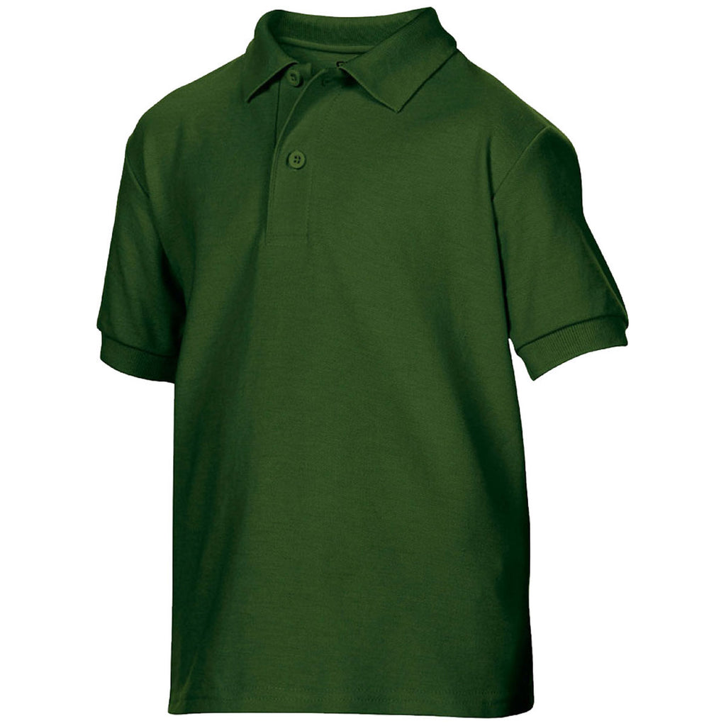 Gildan Youth Forest DryBlend Double Pique Polo Shirt