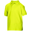 Gildan Youth Safety Green DryBlend Double Pique Polo Shirt
