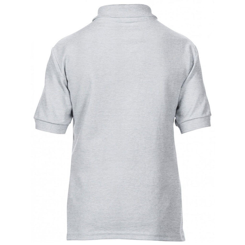 Gildan Youth Sport Grey DryBlend Double Pique Polo Shirt