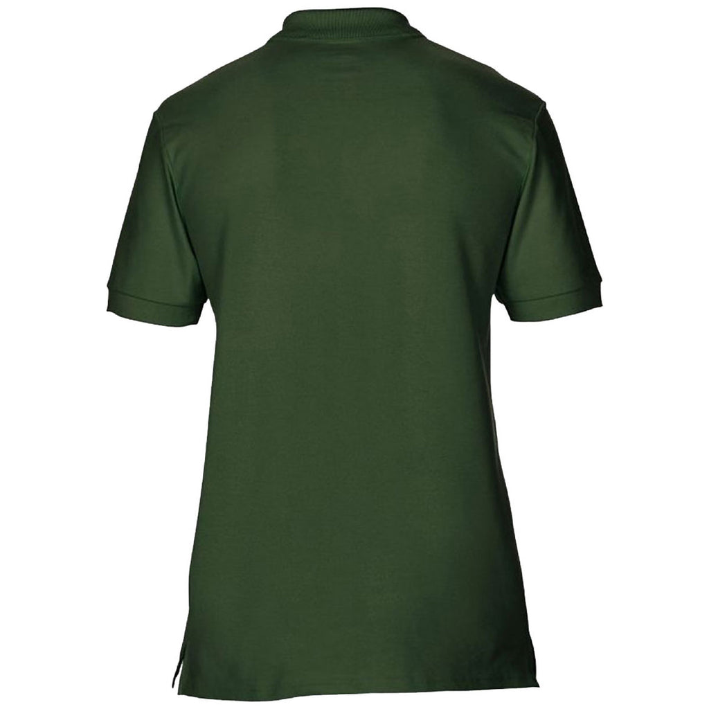 Gildan Men's Forest Premium Cotton Double Pique Polo Shirt