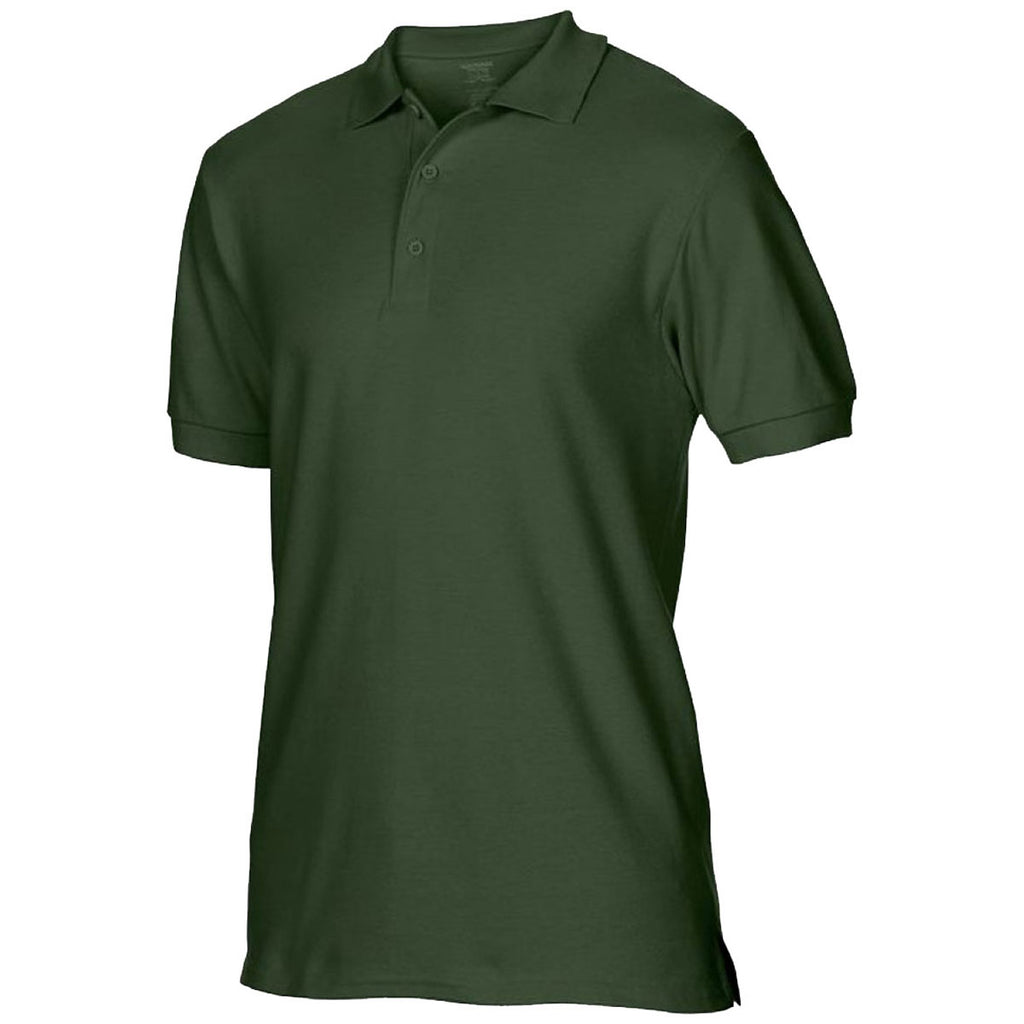 Gildan Men's Forest Premium Cotton Double Pique Polo Shirt