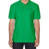Gildan Men's Irish Green Premium Cotton Double Pique Polo Shirt