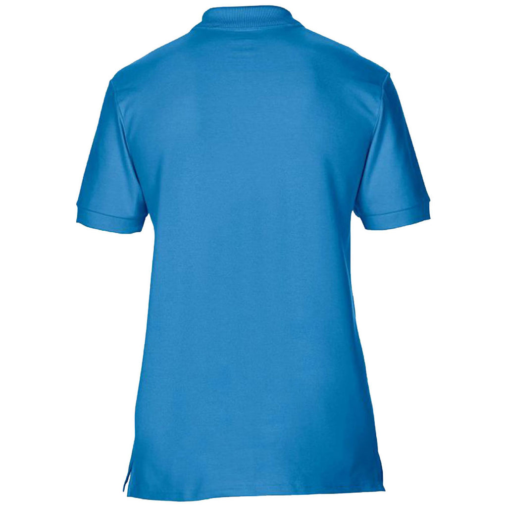 Gildan Men's Sapphire Premium Cotton Double Pique Polo Shirt
