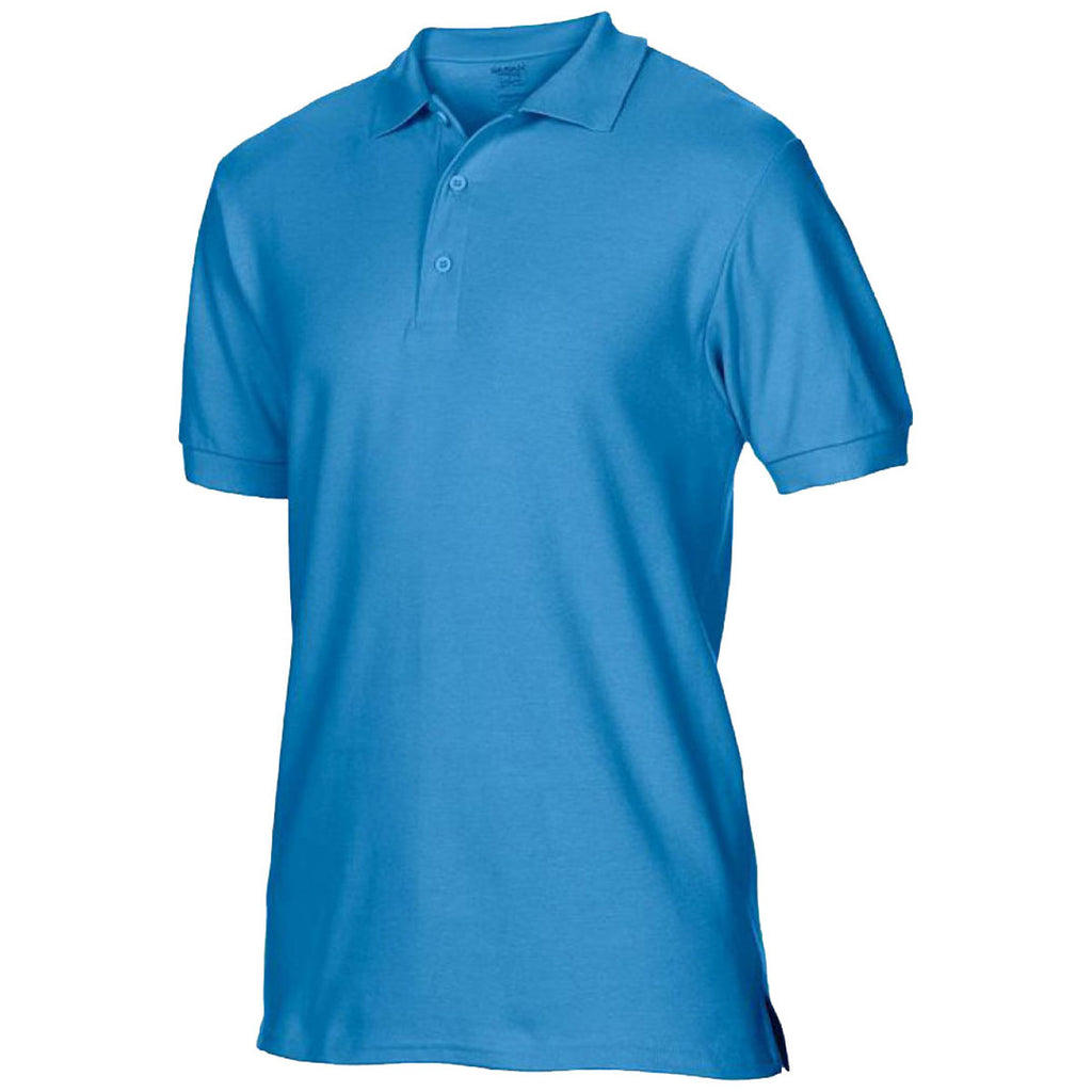 Gildan Men's Sapphire Premium Cotton Double Pique Polo Shirt