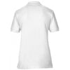 Gildan Men's White Premium Cotton Double Pique Polo Shirt