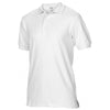 Gildan Men's White Premium Cotton Double Pique Polo Shirt