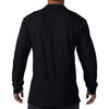Gildan Men's Black Long Sleeve Premium Cotton Double Pique Polo Shirt
