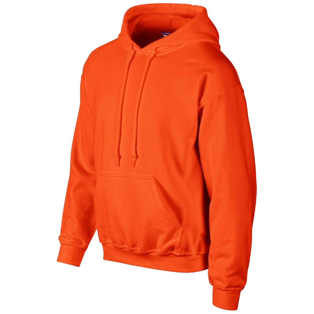 Gildan Men's Orange DryBlend Hooded Sweatshirt