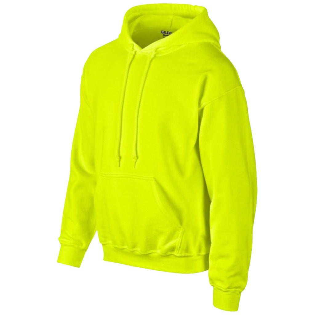 Gildan Men's Safety Green DryBlend Hooded Sweatshirt