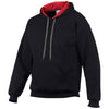 Gildan Men's Black/Red Heavy Blend Contrast Hooded Sweatshirt