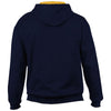Gildan Men's Navy/Gold Heavy Blend Contrast Hooded Sweatshirt