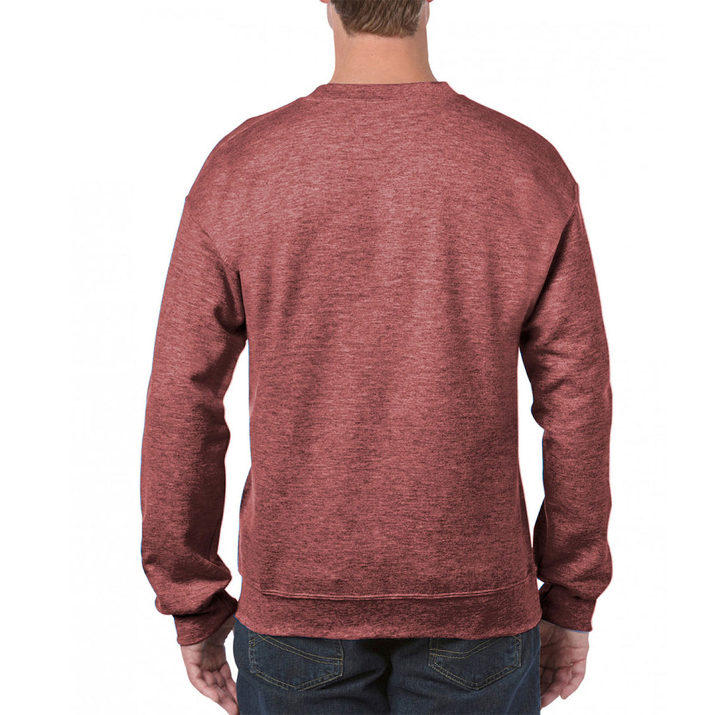 Gildan Men's Heather Sport Dark Maroon Heavy Blend Sweatshirt