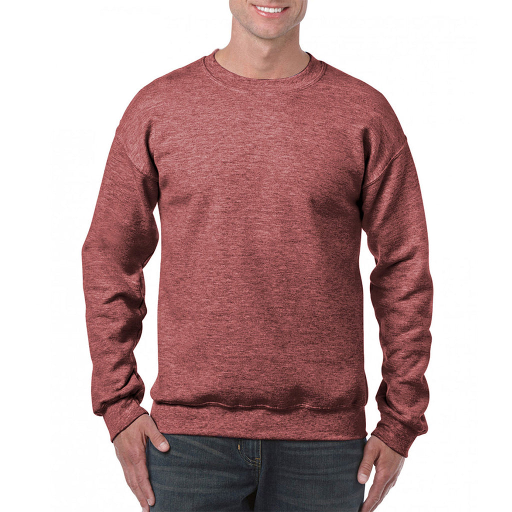 Gildan Men's Heather Sport Dark Maroon Heavy Blend Sweatshirt