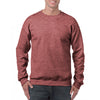 Gildan Men's Heather Sport Dark Maroon Heavy Blend Sweatshirt