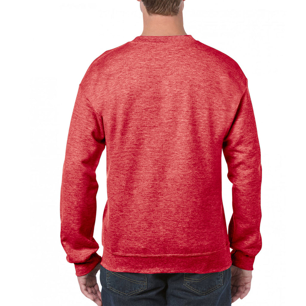 Gildan Men's Heather Sport Scarlet Red Heavy Blend Sweatshirt