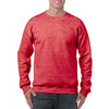 Gildan Men's Heather Sport Scarlet Red Heavy Blend Sweatshirt