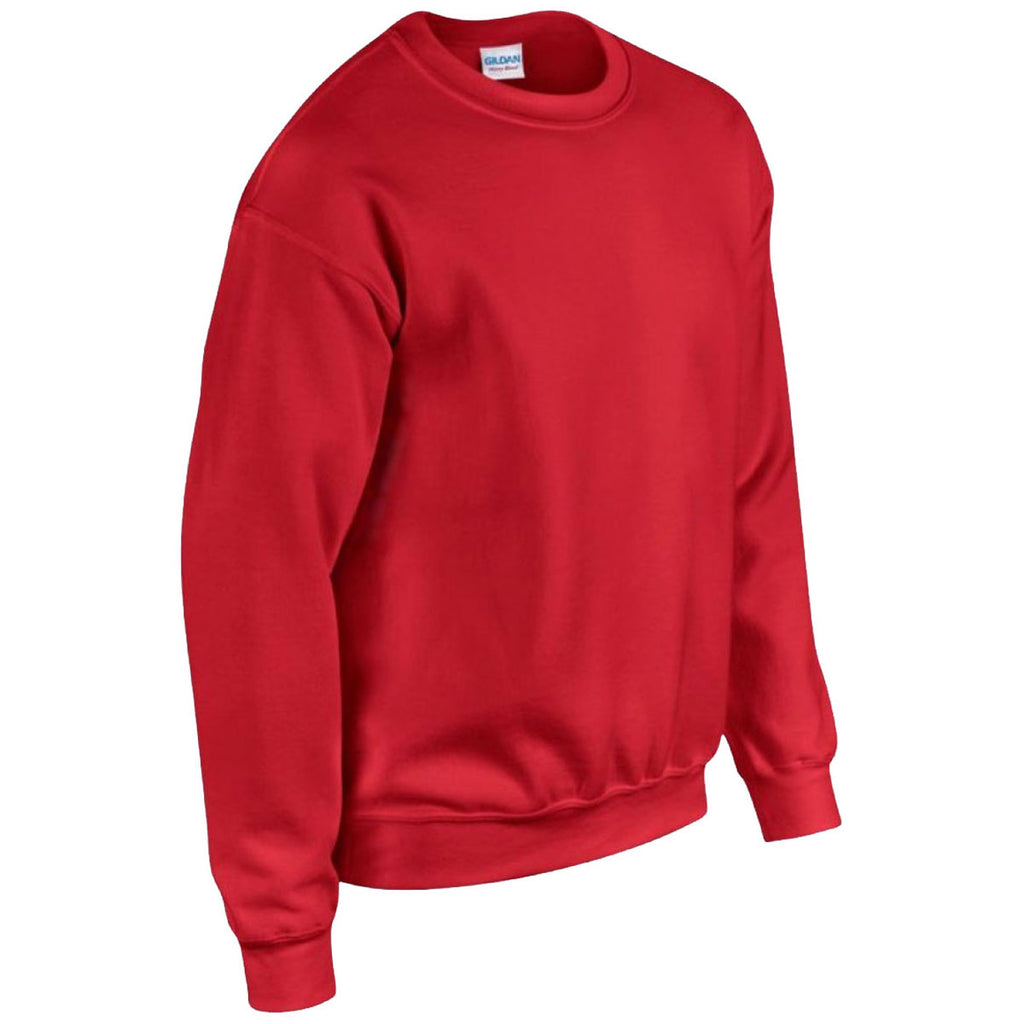 Gildan Men's Red Heavy Blend Sweatshirt