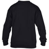 Gildan Youth Black Heavy Blend Drop Shoulder Sweatshirt