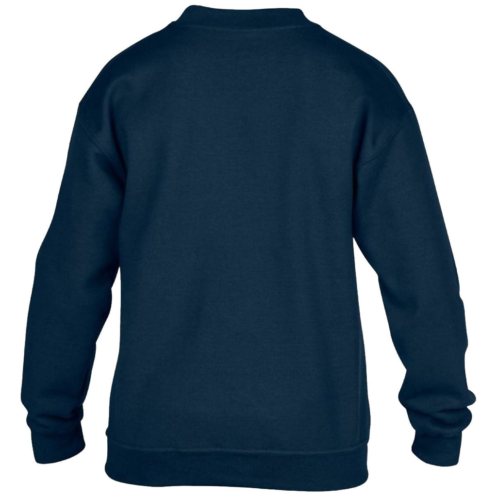 Gildan Youth Navy Heavy Blend Drop Shoulder Sweatshirt