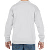 Gildan Youth White Heavy Blend Drop Shoulder Sweatshirt