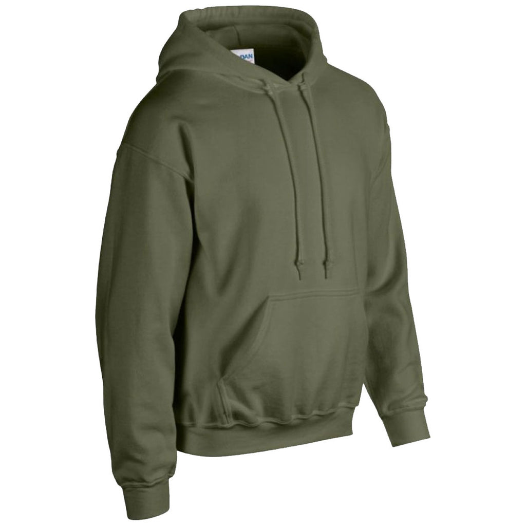 Gildan Men's Military Green Heavy Blend Hooded Sweatshirt