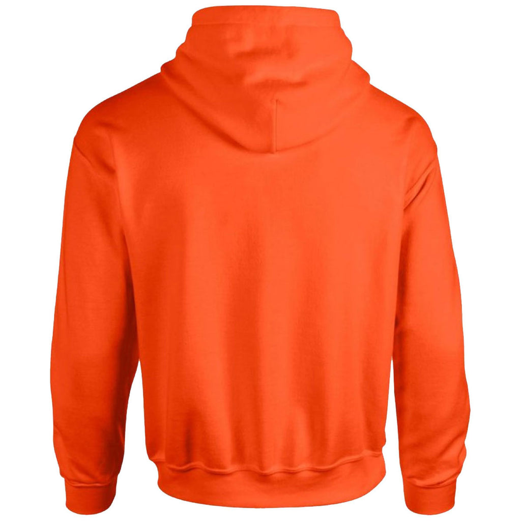 Gildan Men's Orange Heavy Blend Hooded Sweatshirt