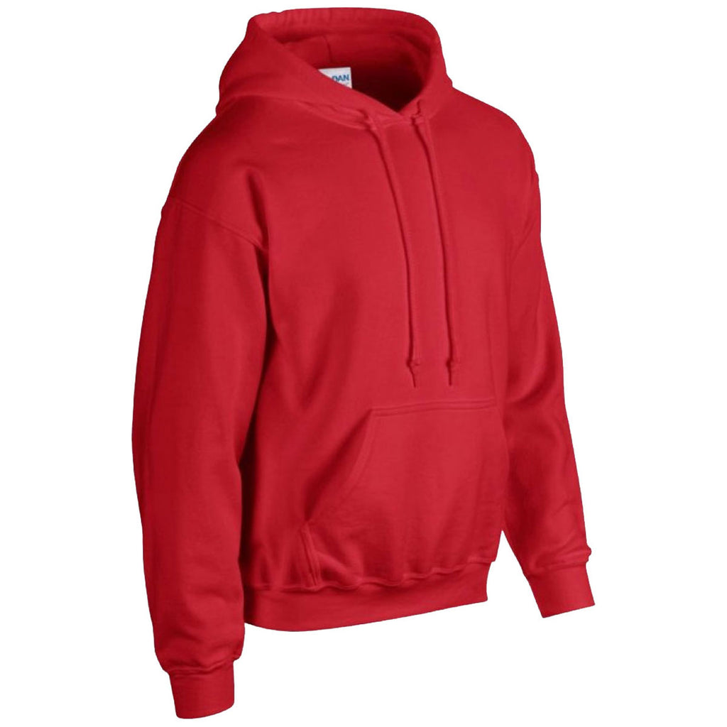 Gildan Men's Red Heavy Blend Hooded Sweatshirt