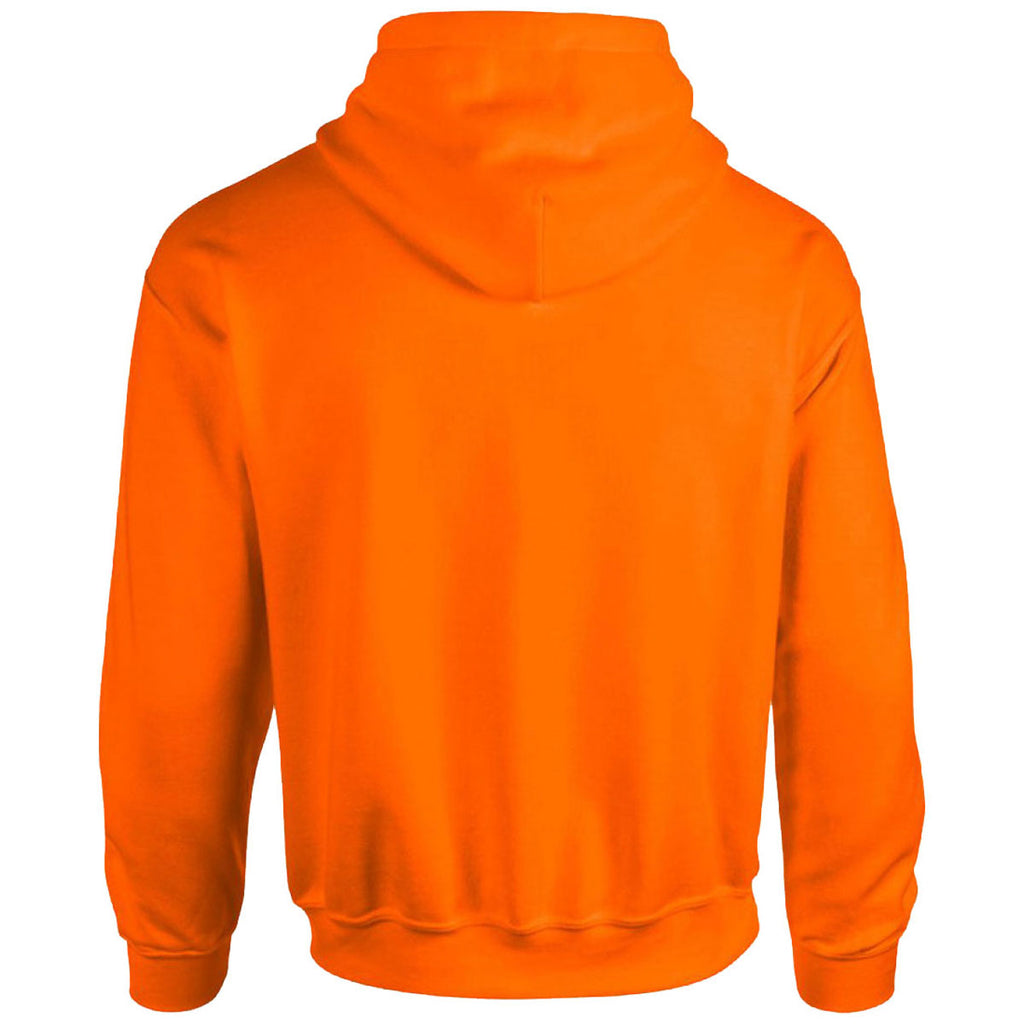 Gildan Men's Safety Orange Heavy Blend Hooded Sweatshirt