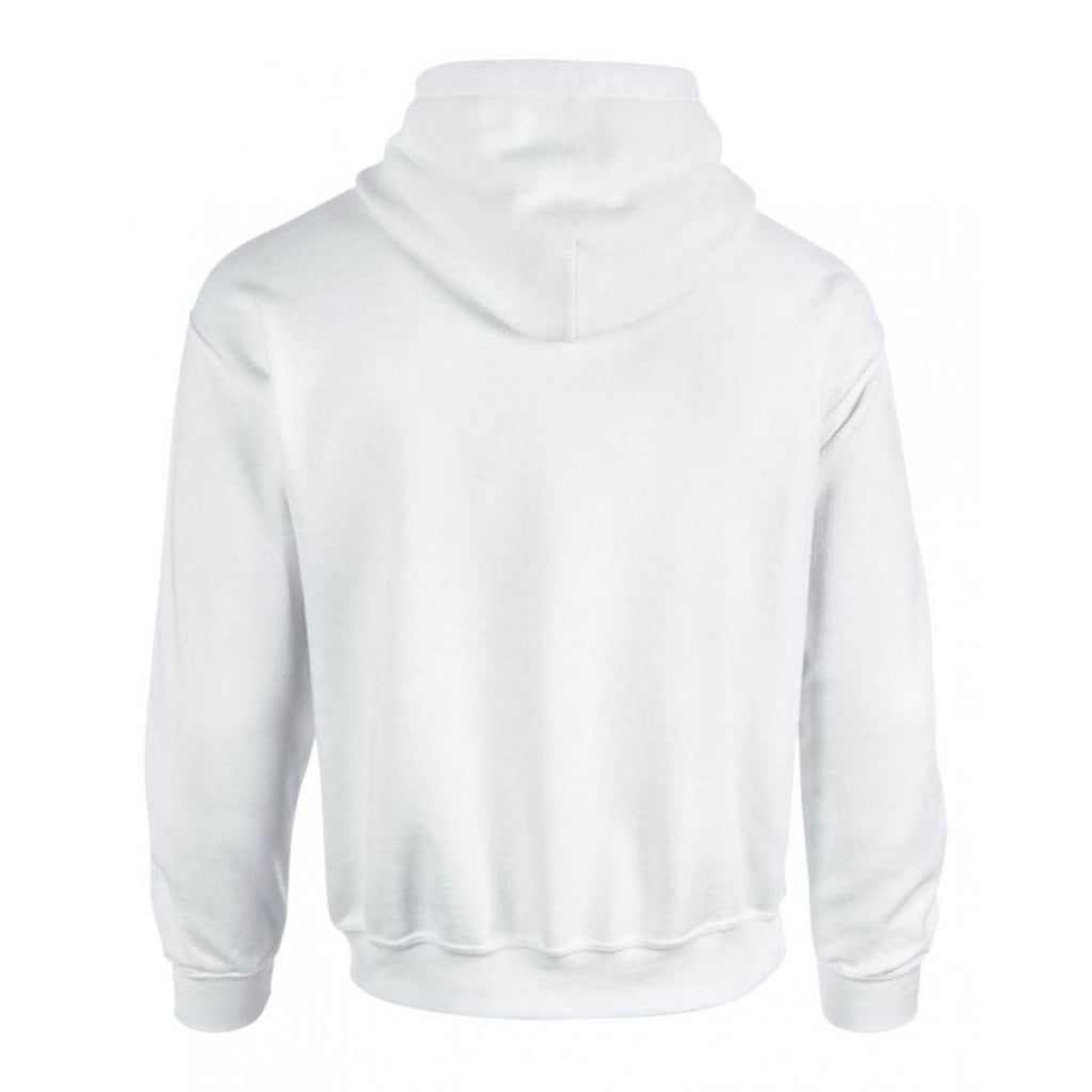 Gildan Men's White Heavy Blend Hooded Sweatshirt
