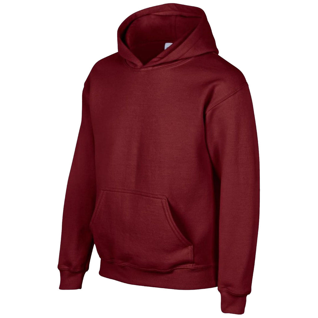 Gildan Youth Garnet Heavy Blend Hooded Sweatshirt