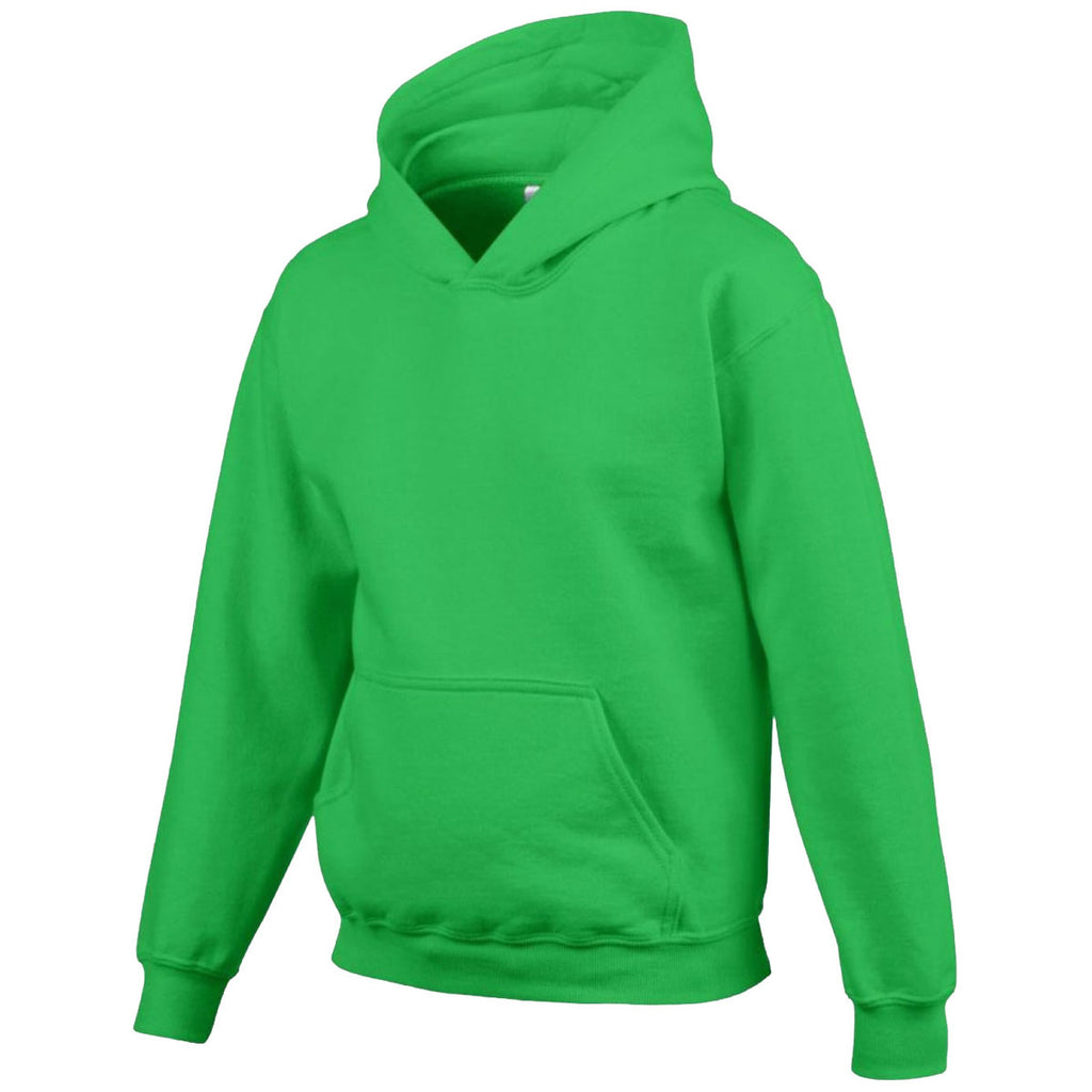 Gildan Youth Irish Green Heavy Blend Hooded Sweatshirt